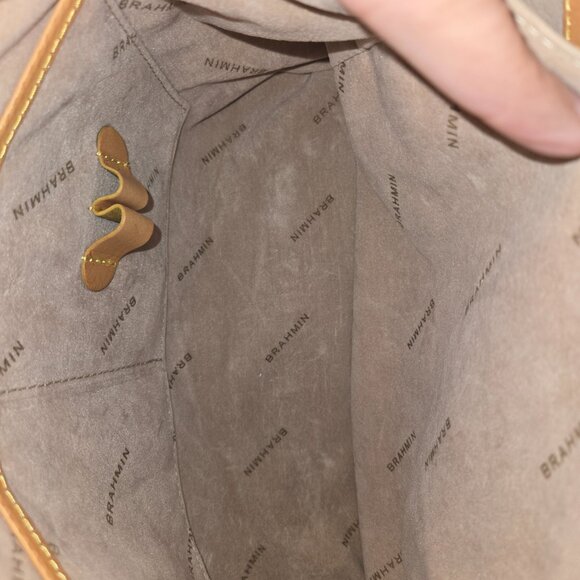 Brahmin Phoebe Citron Woven Leather Bag - Picture 11 of 15